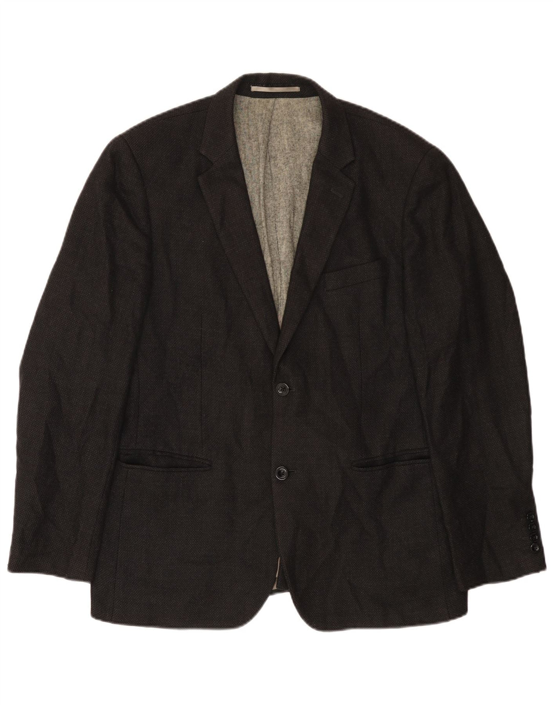 Jaqueta blazer masculina Dkny com 2 botões Reino Unido 38 lã preta média