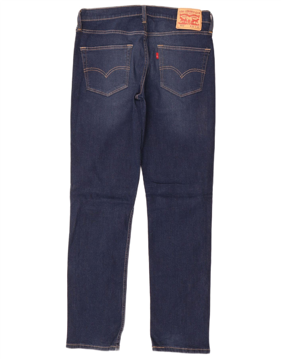 LEVI'S Masculino 511 Slim Jeans W32 L32 Azul Marinho Algodão