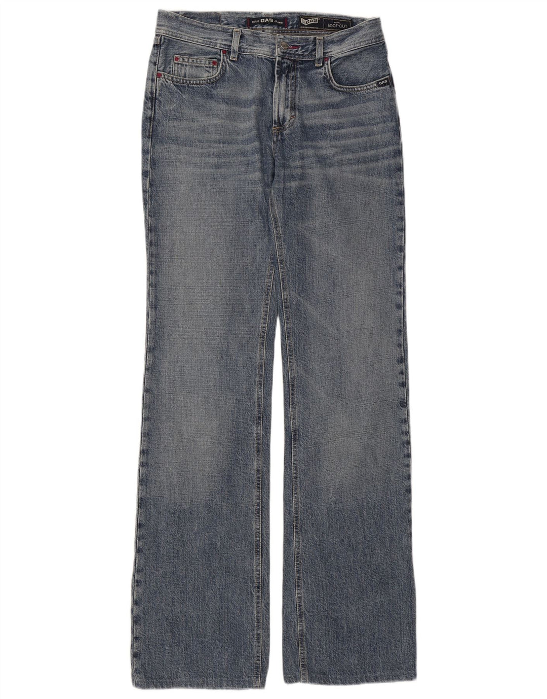 Gas Womens Bootcut Jeans W29 L34 Azul Algodão
