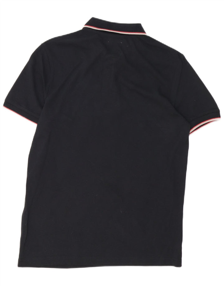 Camisa polo masculina Kappa de algodão preto médio