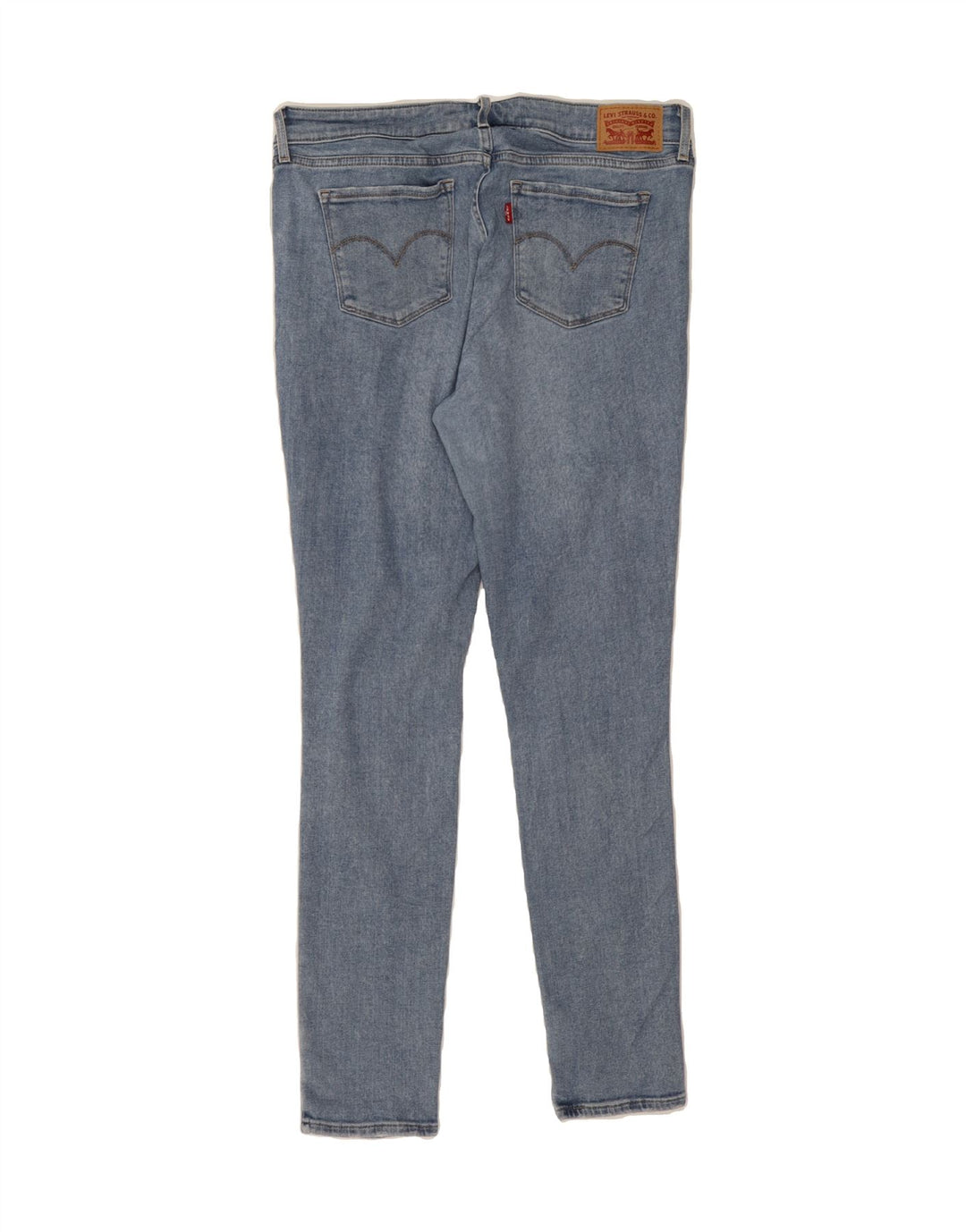 LEVI'S Womens 711 Distressed Skinny Jeans W30 L31 Blue Cotton Vintage Levi's and Second-Hand Levi's from Messina Hembry 