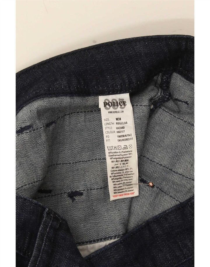 883 Police Mens Engineered Regular Fit Jeans retos W38 L30 Azul marinho