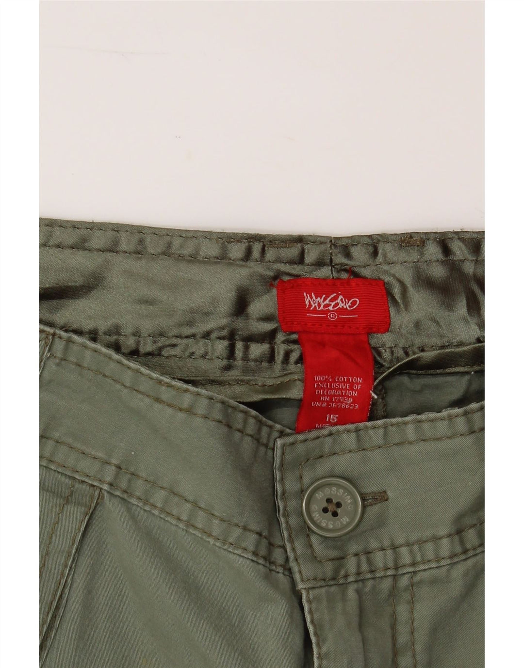 MOSSIMO Womens Straight Casual Trousers US 15 XL W38 L30 Khaki Cotton Vintage Mossimo and Second-Hand Mossimo from Messina Hembry 