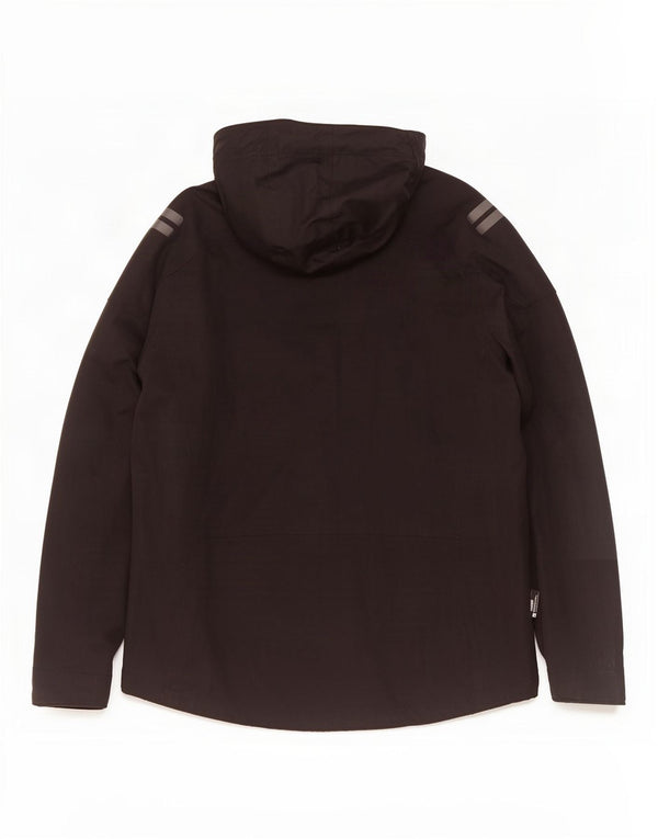 Jaqueta de chuva com capuz masculino Mountain Warehouse poliéster preto Reino Unido 44 2XL