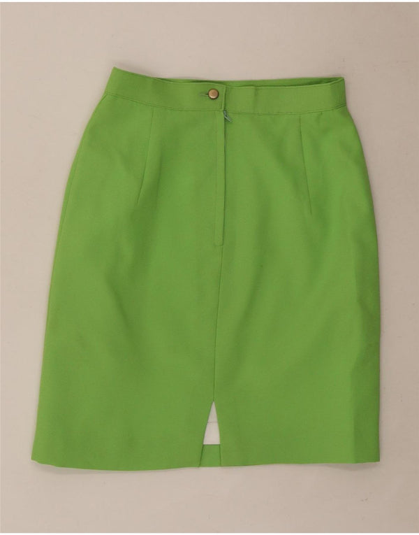 Saia lápis feminina vintage 2XS W23 verde