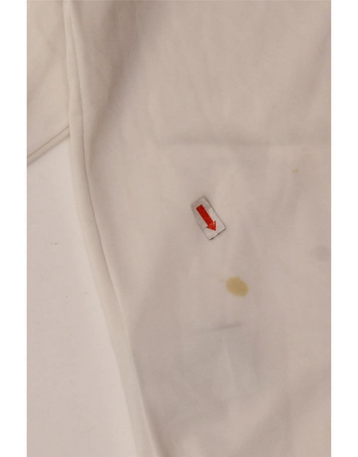 FILA Womens Tracksuit Top Jacket UK 12 Médio Poliéster Branco