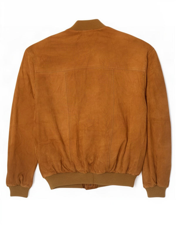 Jaqueta bomber masculina vintage de camurça IT 52 XL marrom