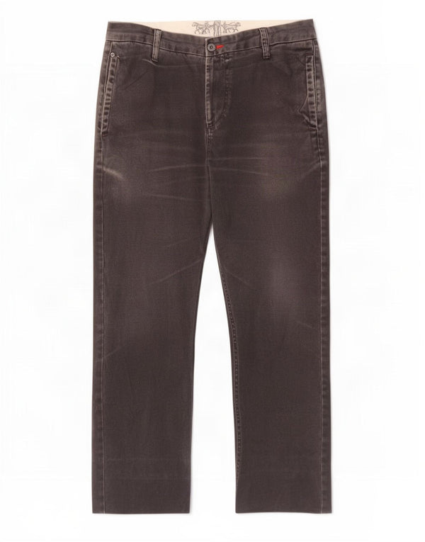 Calça jeans reta masculina Levi's W34 L29 algodão cinza