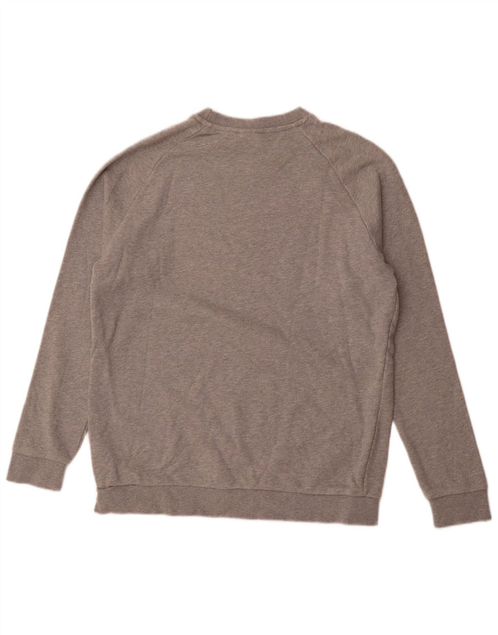 ADIDAS Mens Graphic Sweatshirt Jumper Médio Algodão Cinzento