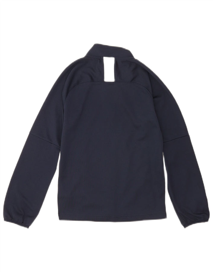 Jaqueta Nike Boys Dri Fit Tracksuit 8-9 anos pequena azul marinho poliéster