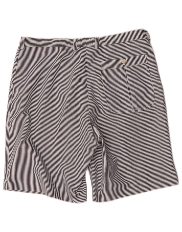 Shorts feminino casual Fila W32 grande risca de giz azul