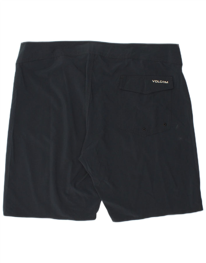 Calções de banho masculinos Volcom XL poliéster preto