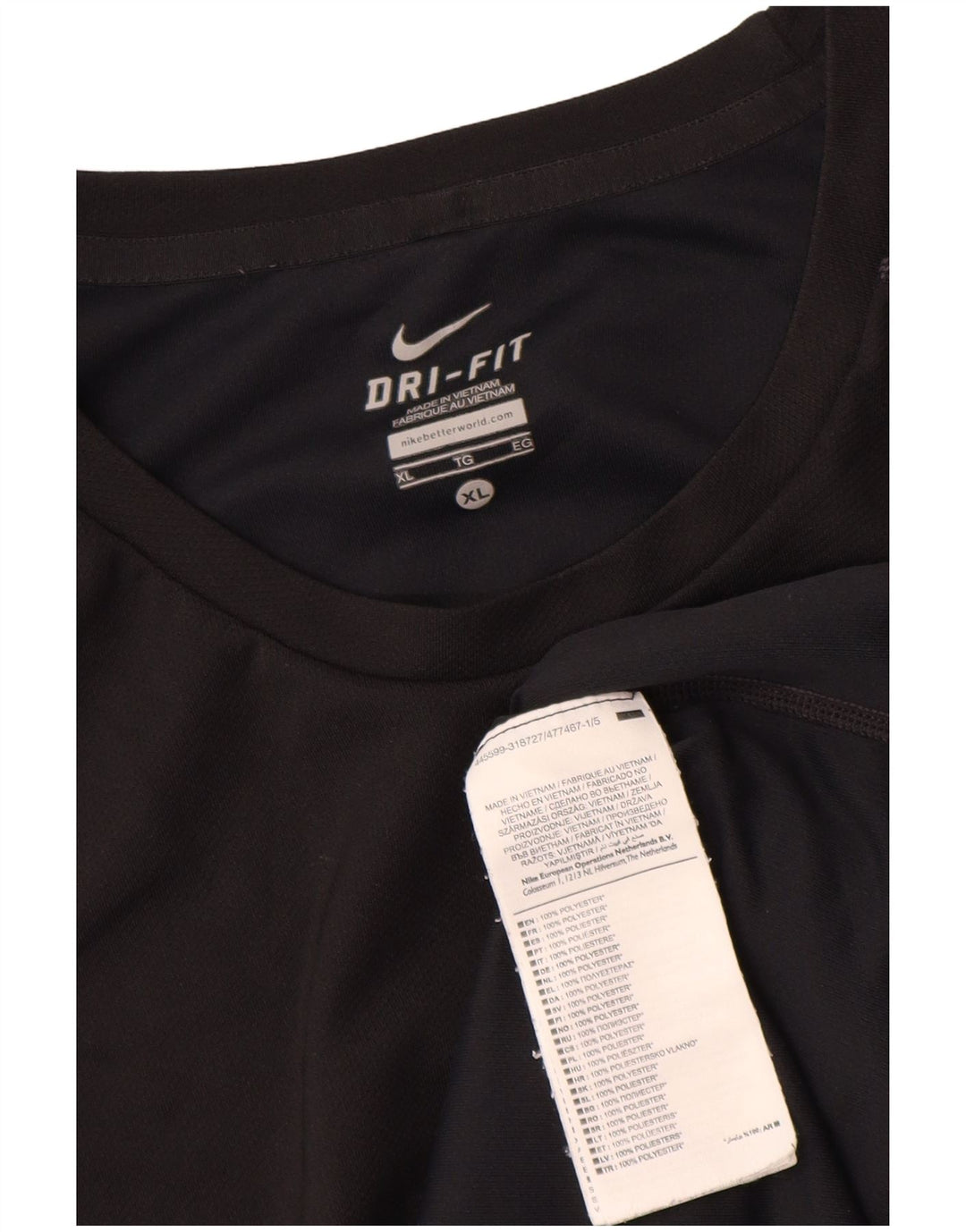 Camiseta Nike Masculina Dri Fit Top XL Poliéster Preto