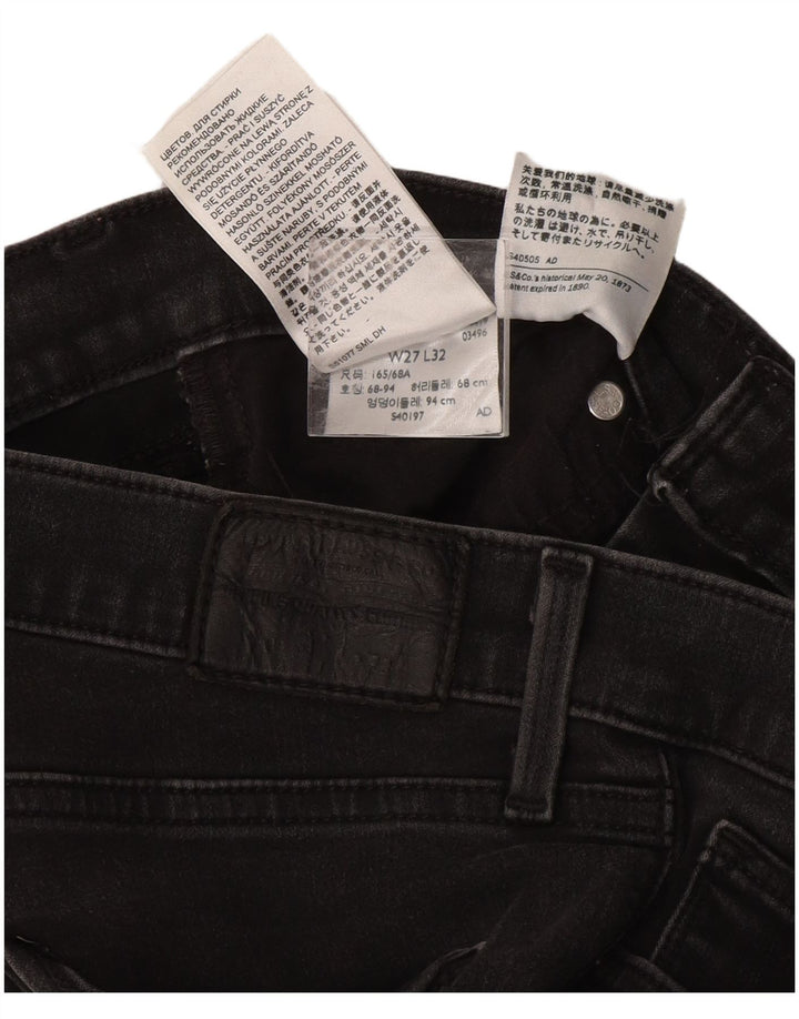 Calça jeans feminina Levi's 312 Shaping Slim W27 L32 cinza algodão