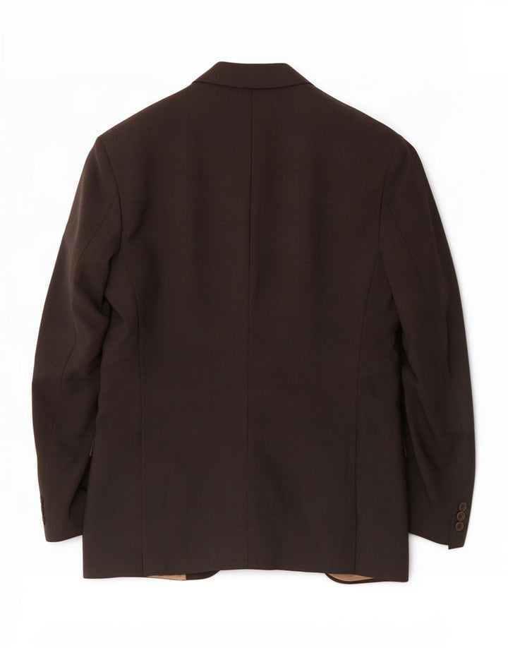 Jaqueta blazer masculina de 2 botões Marks & Spencer Reino Unido 40 cinza médio lã nova