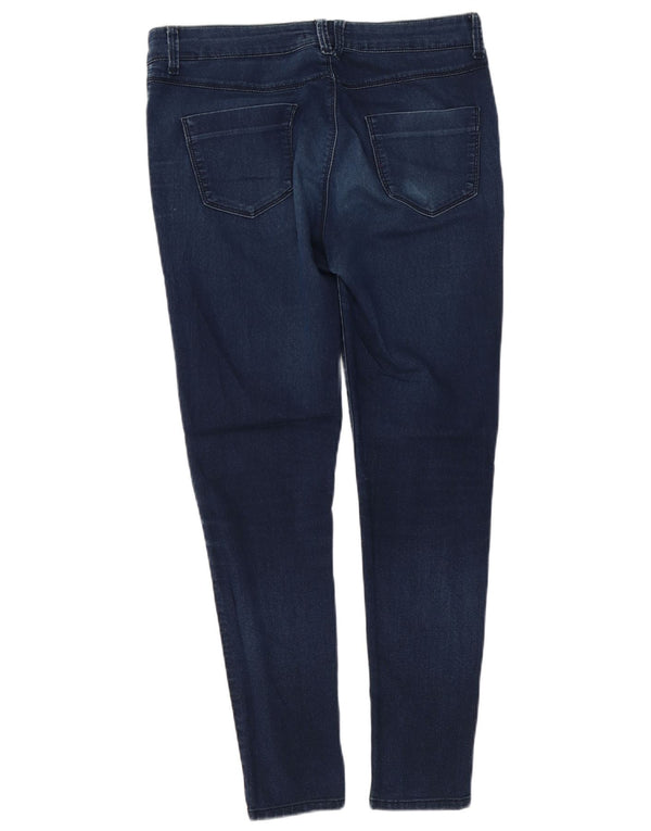 Calça jeans feminina Marks & Spencer UK 14 médio W32 L28 algodão azul marinho