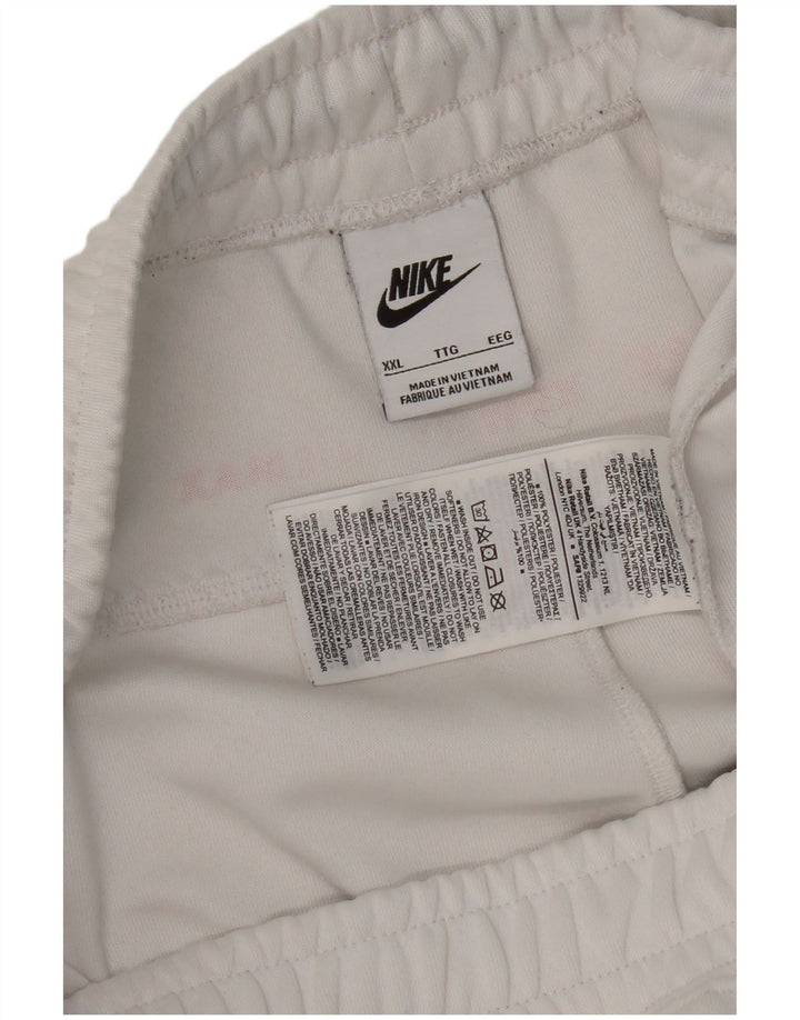 Shorts esportivos masculinos Nike 2XL poliéster branco