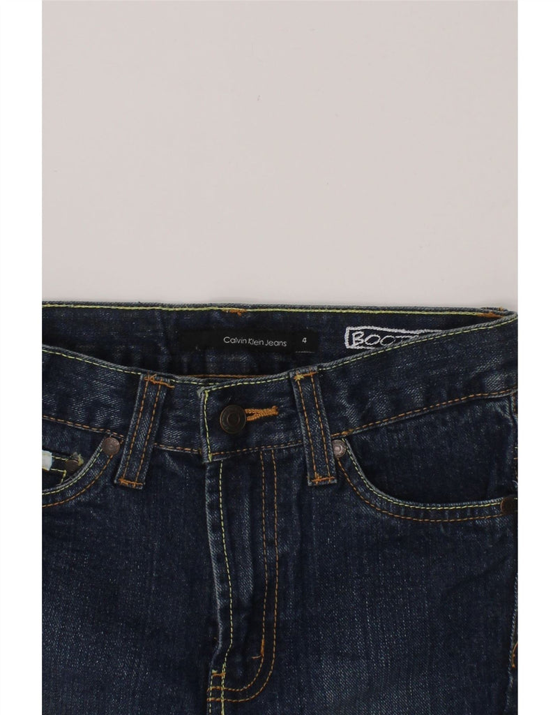 CALVIN KLEIN Girls Bootcut Jeans 3-4 Years W24 L16 Blue Cotton Vintage Calvin Klein and Second-Hand Calvin Klein from Messina Hembry 