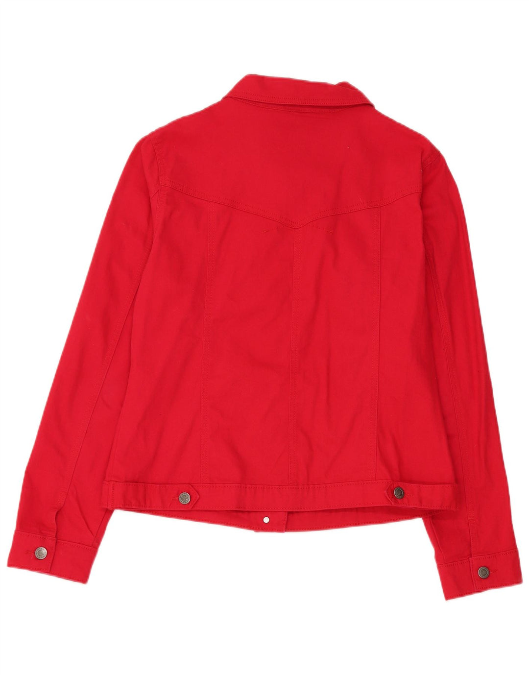 Jaqueta jeans feminina Lee UK 16 grande algodão vermelho