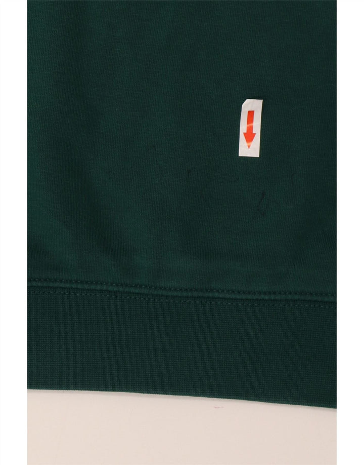 Jumper com capuz gráfico masculino Champion algodão verde médio
