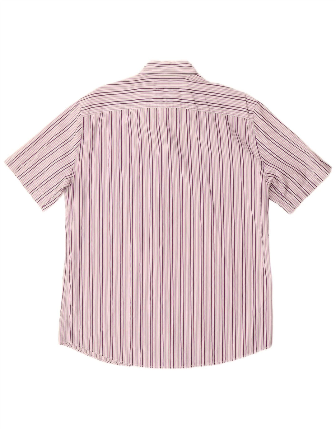 Camisa masculina de manga curta Trussardi tamanho 42 listrado roxo grande