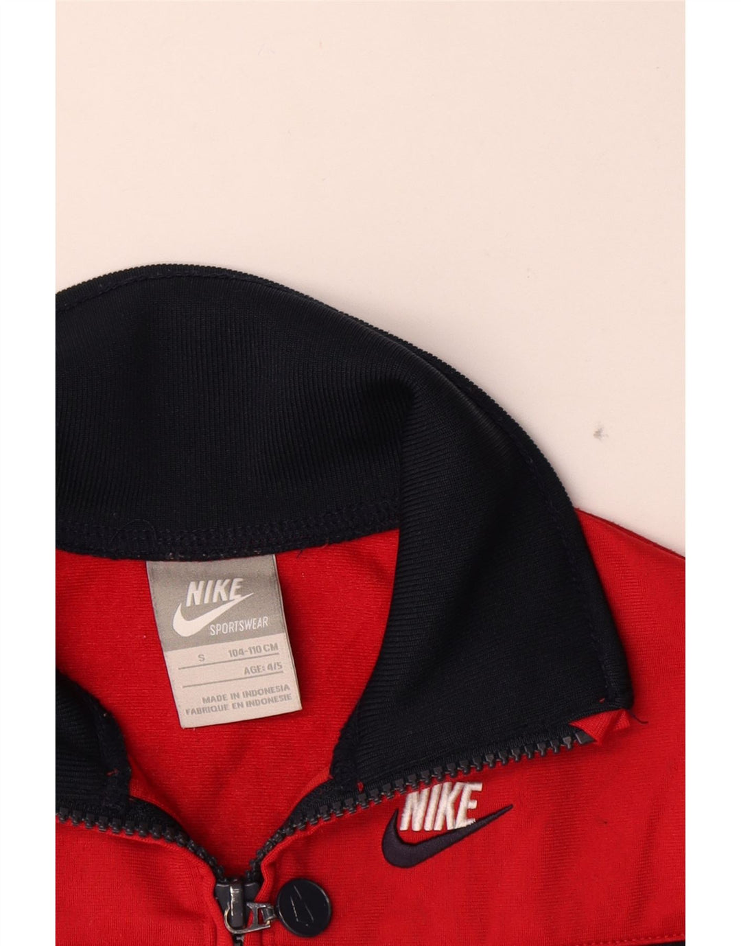 Jaqueta Nike Boys Graphic Tracksuit Top 4-5 anos Pequeno Colorblock Vermelho