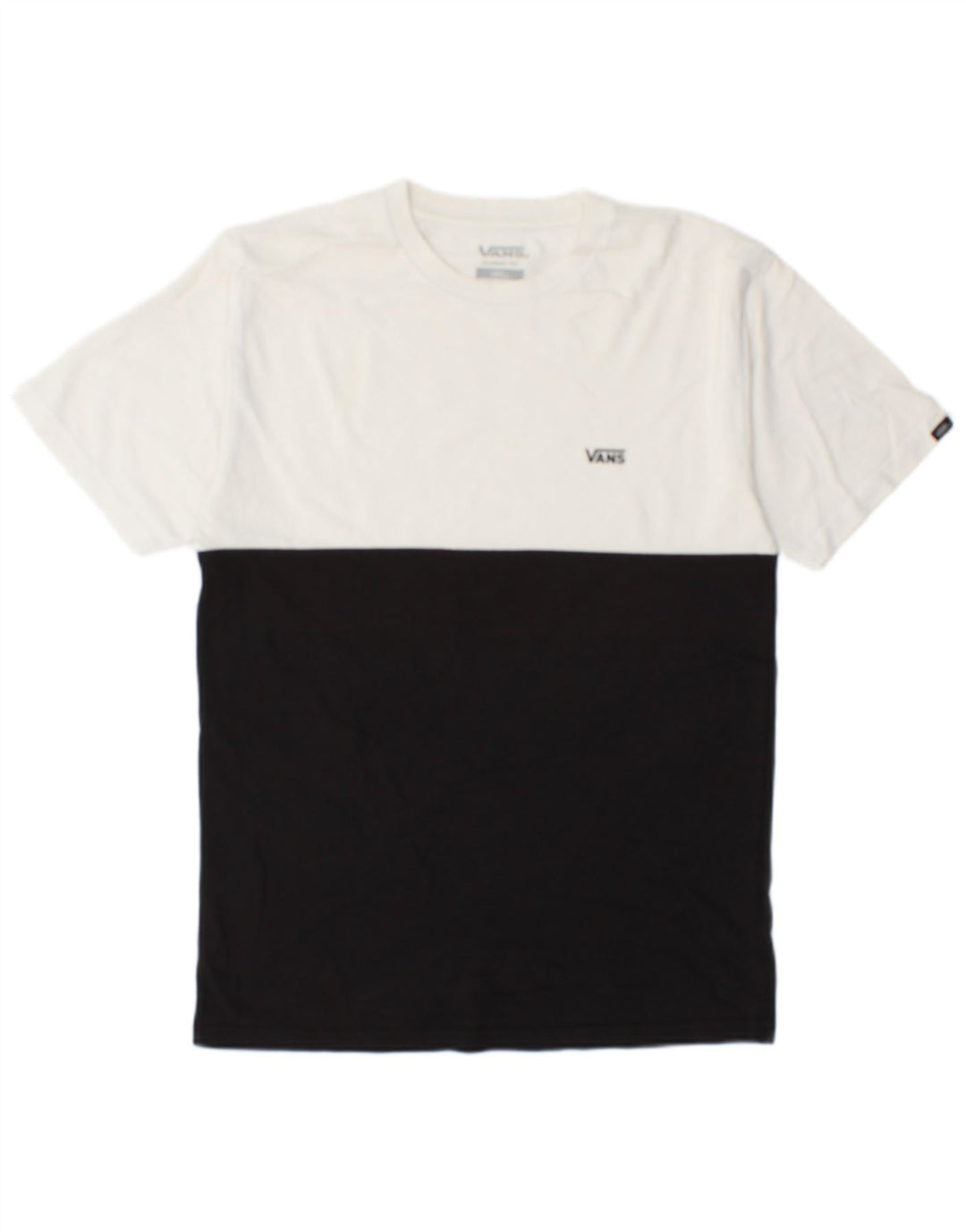 Camiseta Vans Masculina Classic Fit Top Pequeno Algodão Colorblock Branco