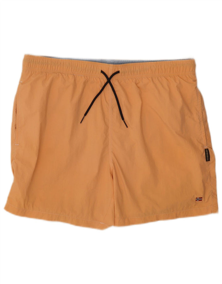 Shorts de natação masculino Napapijri grande laranja poliamida