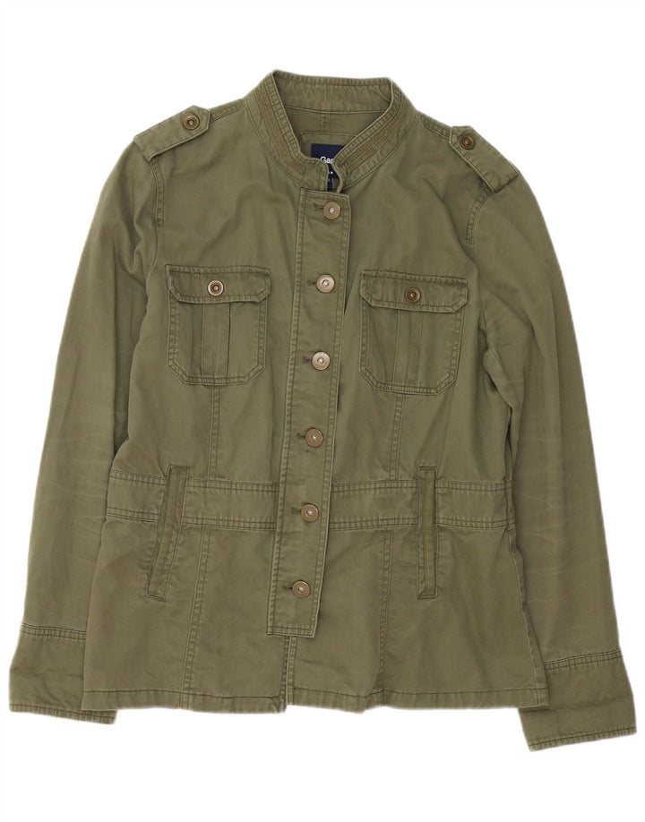 Jaqueta militar feminina Gap UK 14 algodão cáqui médio