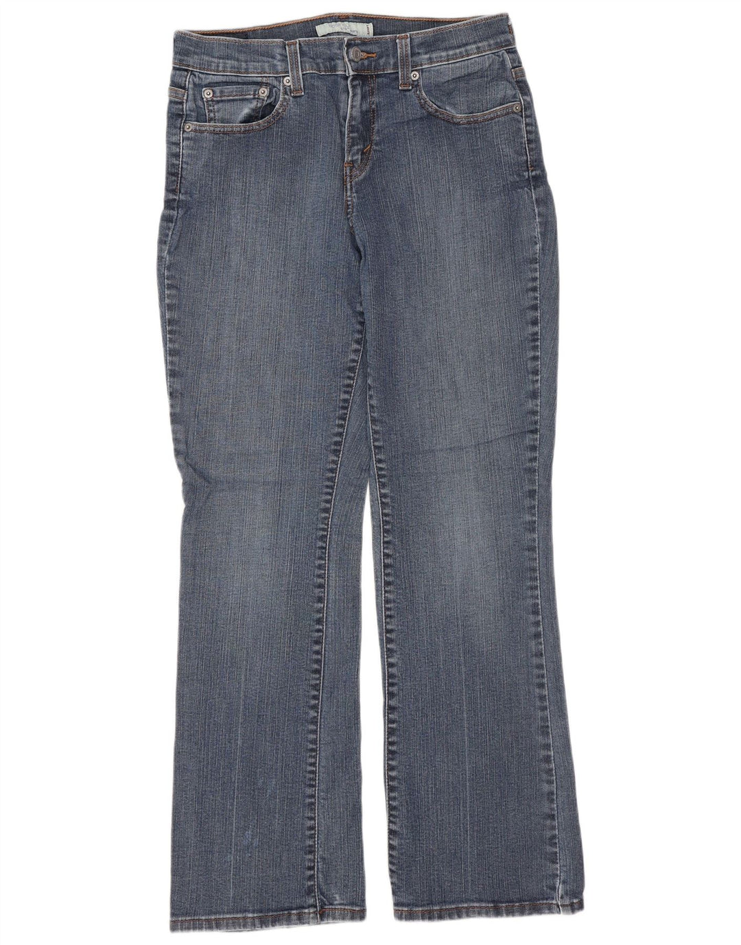 Levi's feminino 515 bootcut jeans US 6 médio W28 L29 algodão azul
