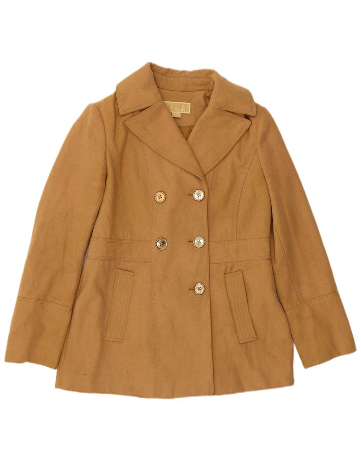 Casaco feminino Michael Kors Pea EUA 10 grande lã bege