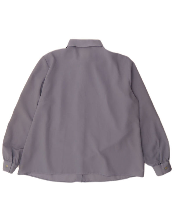 Blusa feminina Primavera Firenze IT 51 XL Azul Geométrica Polarskin