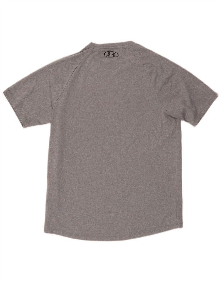 Camiseta masculina Under Armour pequena cinza poliéster