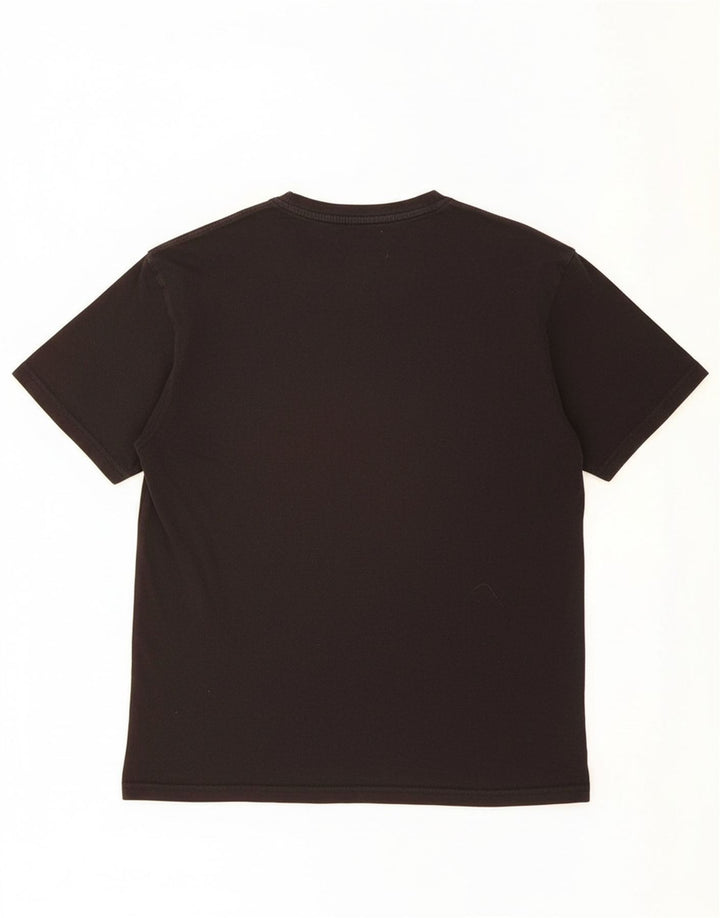 Camiseta masculina TOMMY HILFIGER de algodão preto médio