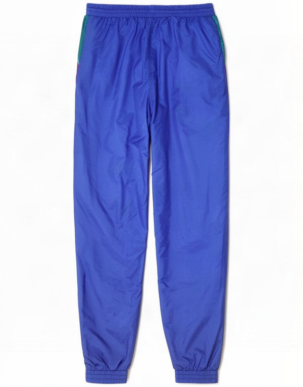 Calça de treino masculina vintage Joggers grande azul colorblock poliamida