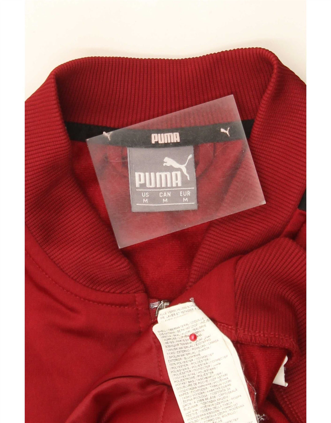Jaqueta Puma Mens Graphic Tracksuit Top Médio Borgonha Colorblock