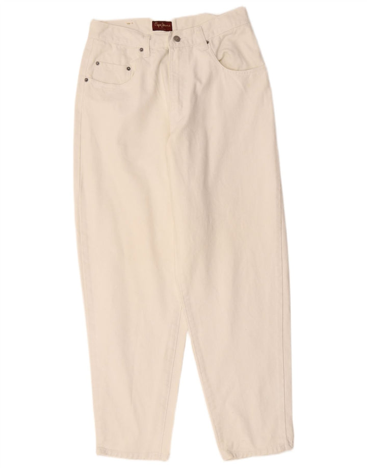 PEPE JEANS Calça jeans masculina cônica W33 L30 algodão branco