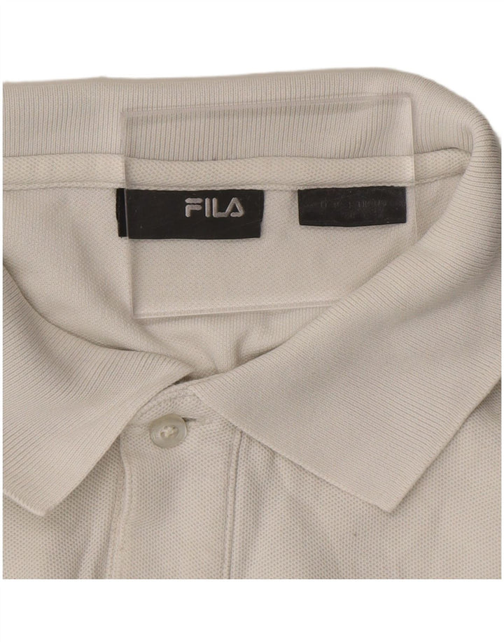 Camisa polo masculina FILA branca média