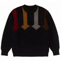 Suéter vintage masculino com gola tartaruga, grande, preto, geométrico, nova lã