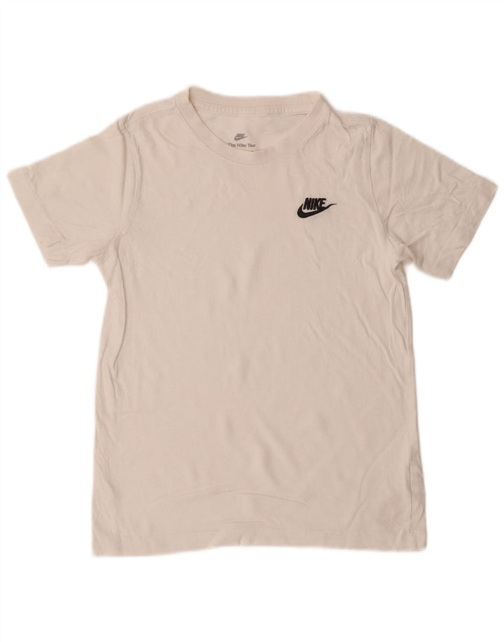 Camiseta Nike Menino Top 10-11 Anos Médio Algodão Branco