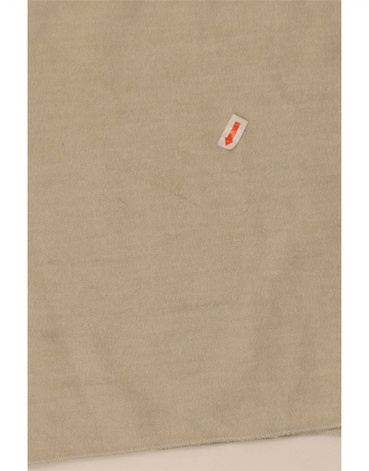 Vestido bainha feminino Zara Reino Unido 14 grande viscose bege