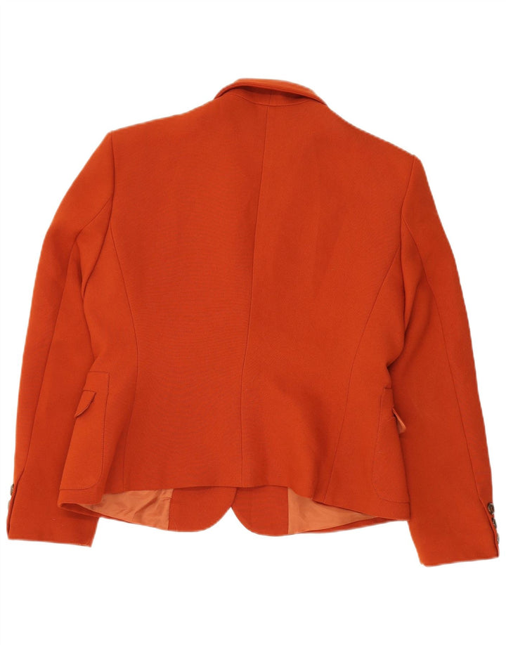 Jaqueta blazer feminina HALFON com 1 botão IT 48 XL laranja poliéster