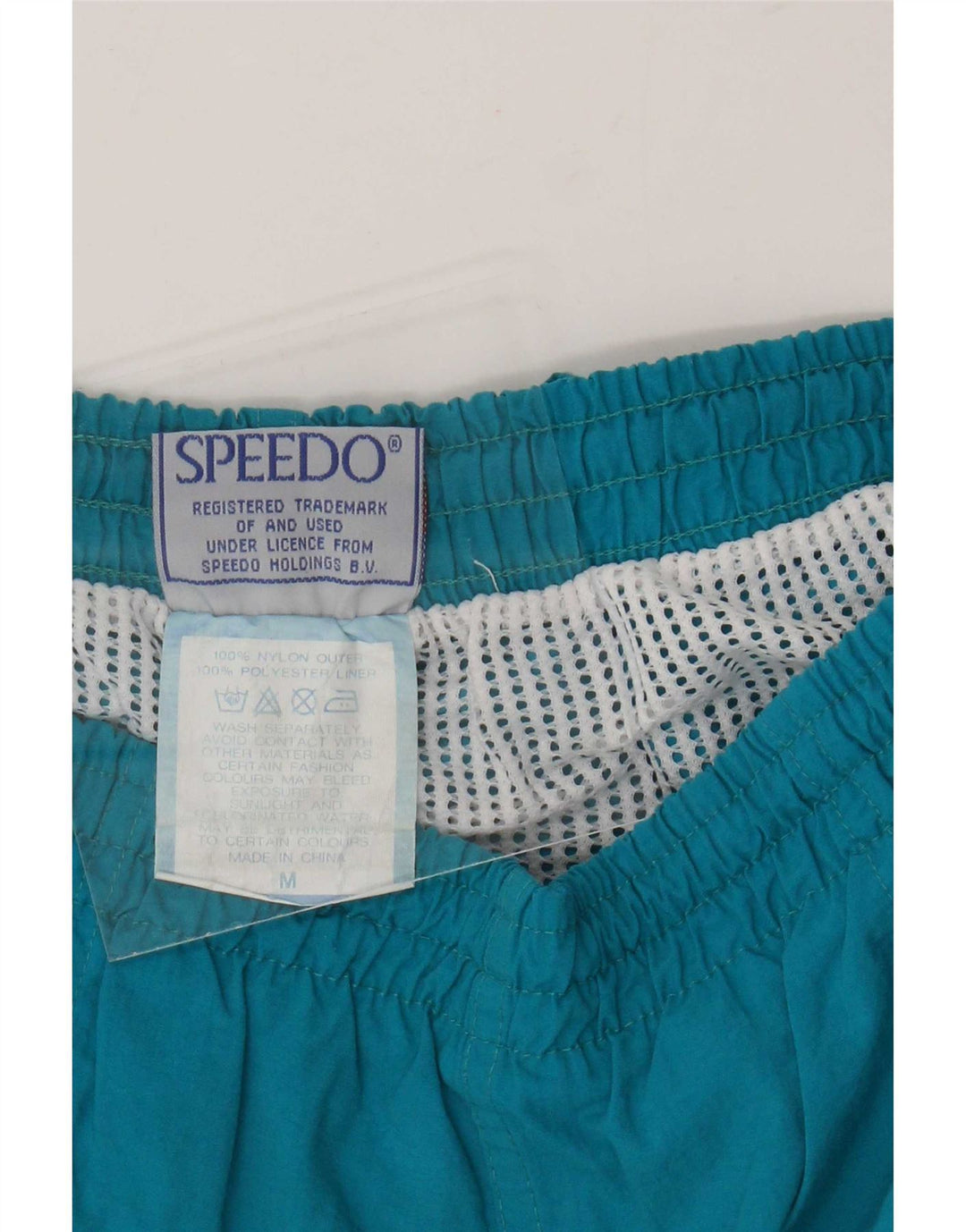 Shorts de natação masculino Speedo médio azul nylon