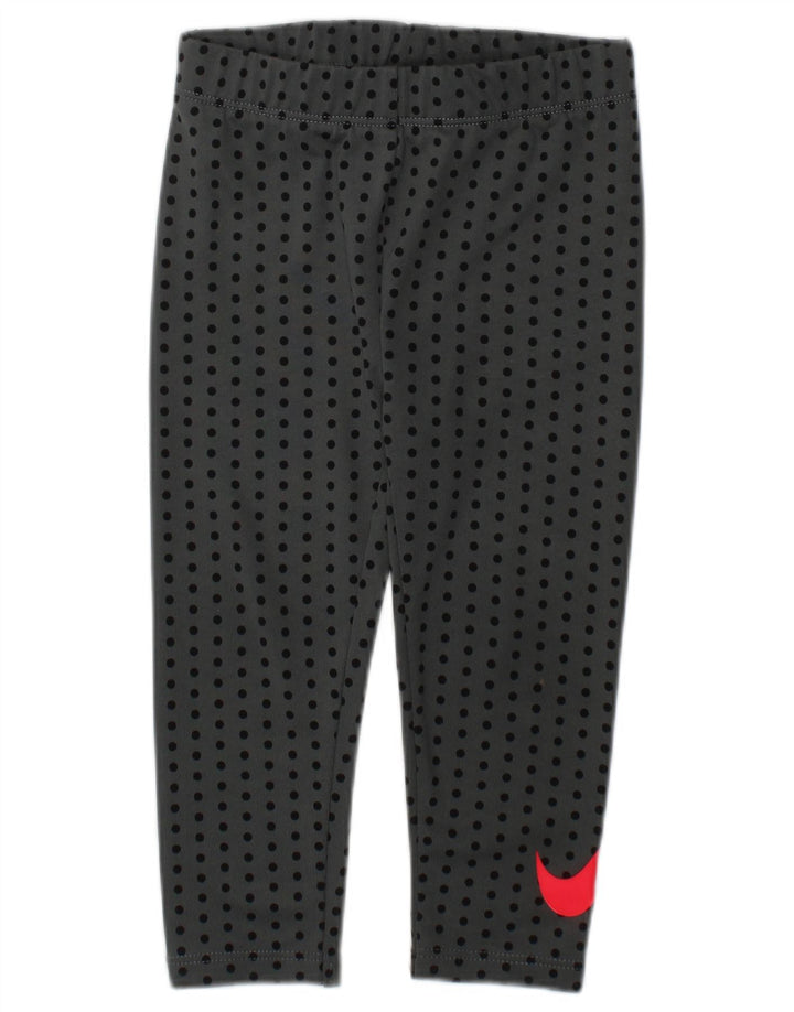 Leggings NIKE para meninas Dri Fit Graphic 12-18 meses cinza bolinhas