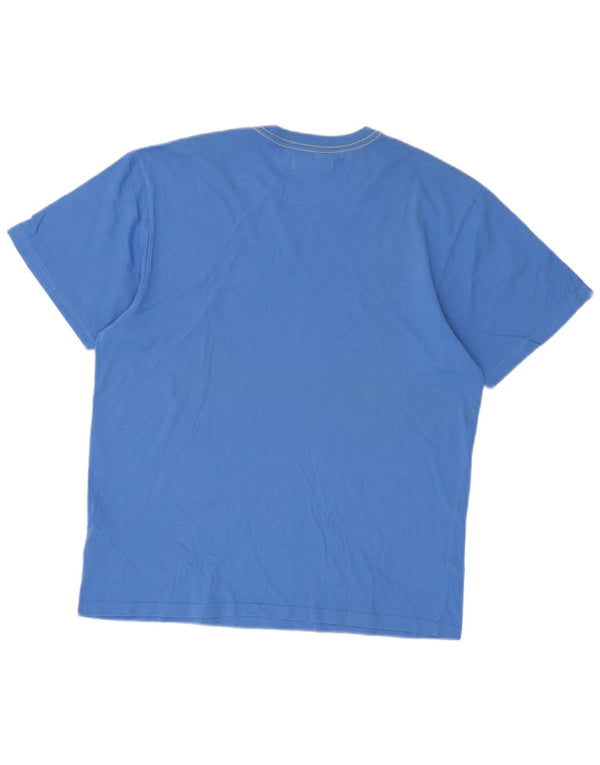 Adidas Camiseta Masculina Graphic Top Grande Algodão Azul