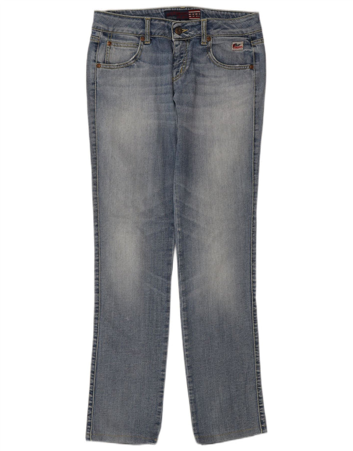 ROY ROGERS Jeans retos femininos W28 L32 algodão azul