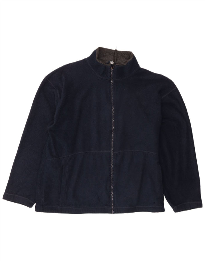 Jaqueta de lã masculina Marks & Spencer Reino Unido 40 grande poliéster azul marinho