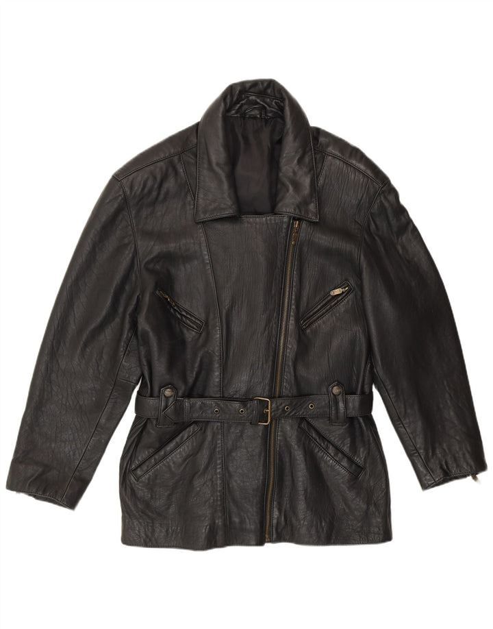 Jaqueta de couro feminina MADDOX IT 42 couro preto médio