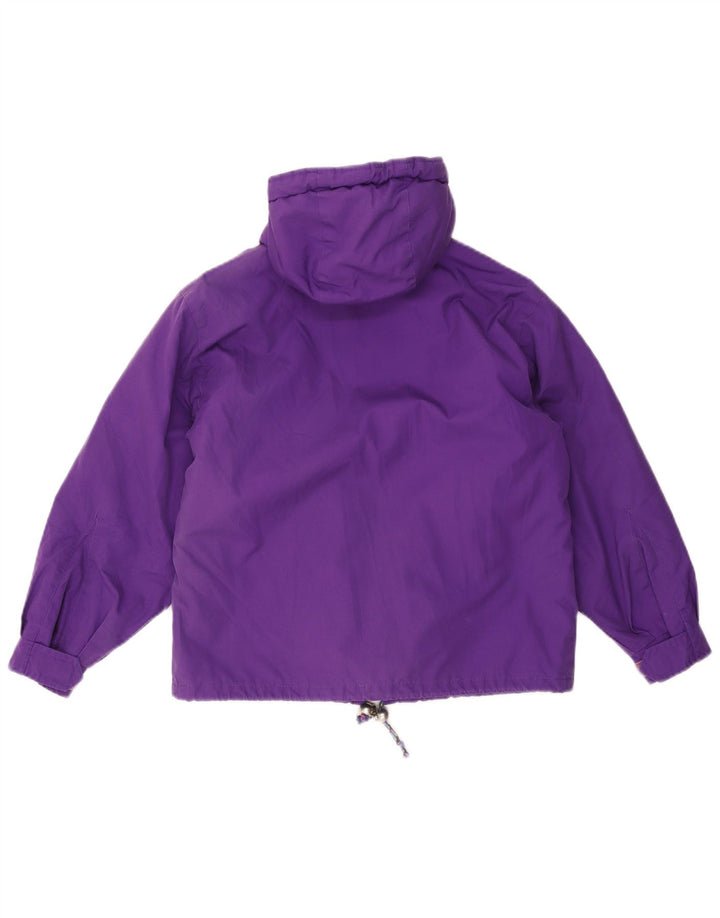 Jaqueta acolchoada com capuz para meninas FILA 9-10 anos poliéster roxo