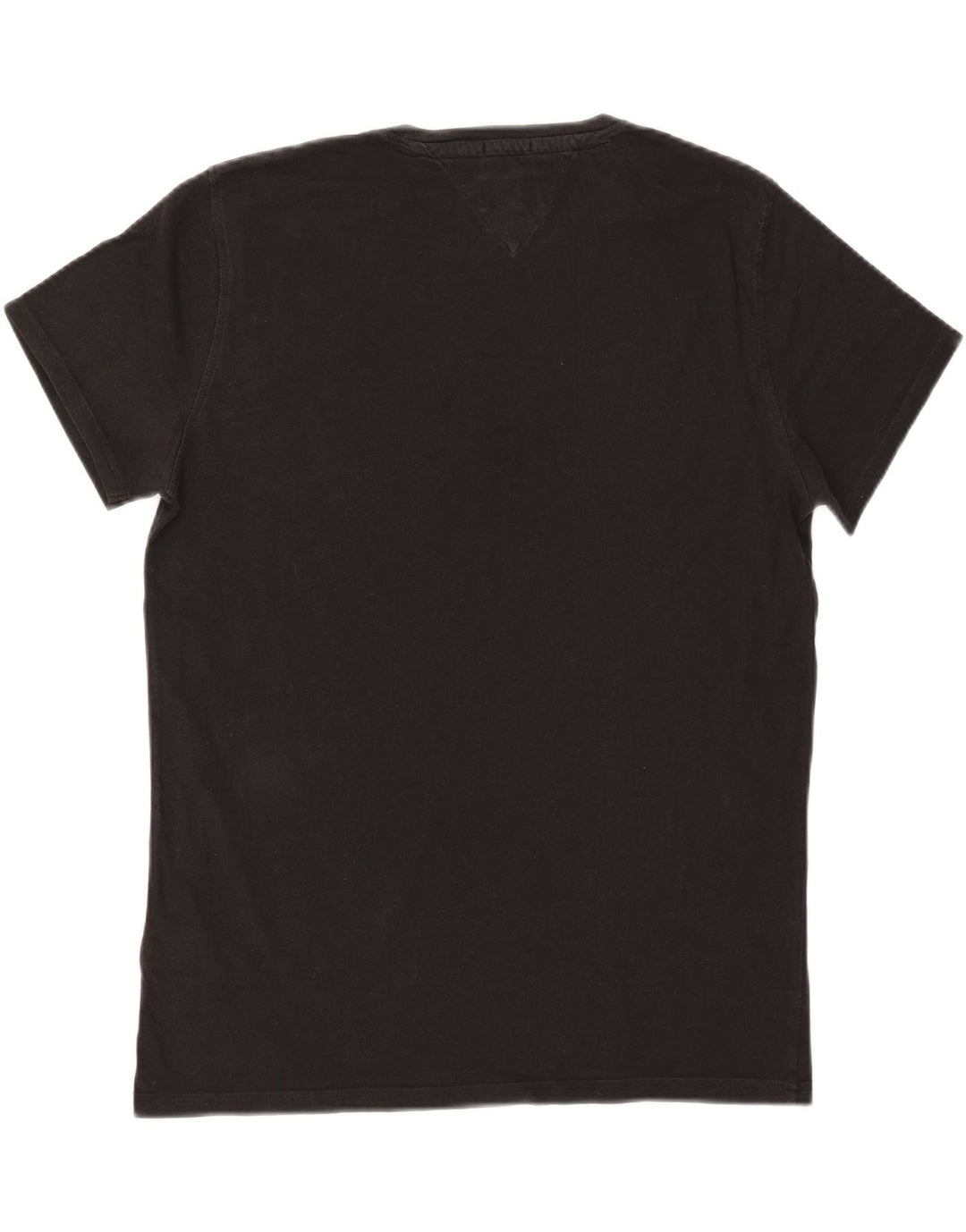 Camiseta masculina Tommy Hilfiger Regular Fit Top Médio Algodão Preto